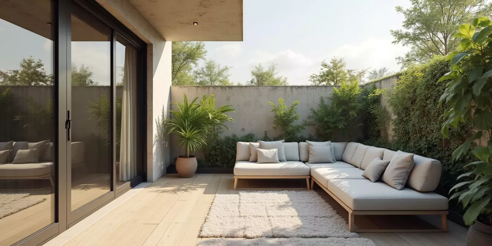 Compra inteligente de vivienda con terraza